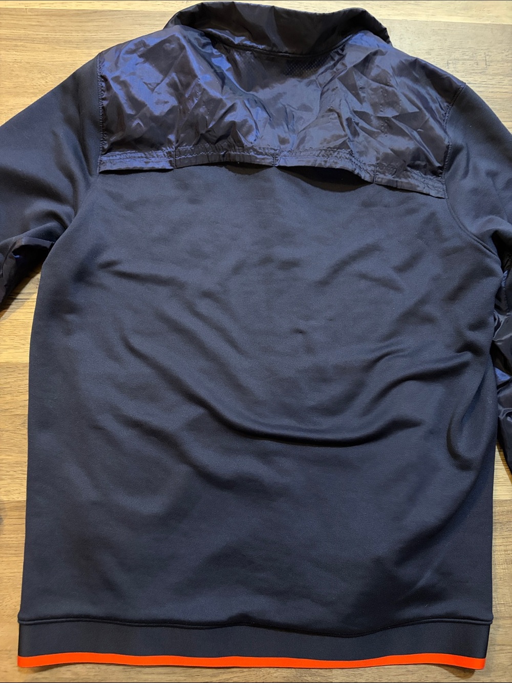 2021 Sideline Command Under Armour Navy Jacket with Orange Trim and Auburn Logo - Picture 5 of 5